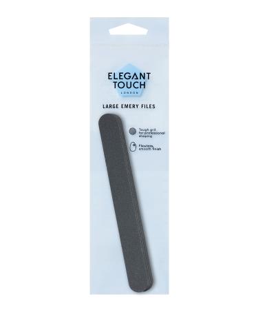 Elegant Touch Essential Implements Large Emery Boards Black White 4 Count (Pack of 1)