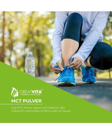 MCT Powder 400g - Premium Quality Coconut-Based Keto Supplement | GreatVita - Buy Online on SooperMarket.com