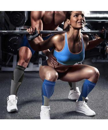 Cocohok Compression Stockings for Sports | Men & Women | Enhance Performance Endurance & Blood Circulation | 2 Pairs in Blue (38-42) - Buy Online on SooperMarket.com