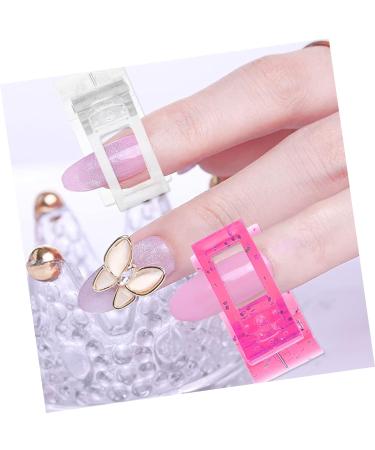 Mikinona 36 pcs Pink Tips Manicure Finger Quick Clip Gel Fixing Clips A for and Curve Tip Tools Fixation Pinchers Nail Poly Tool Salon DIY Accessories Extension Nails White Fake 1 count (Pack of 1) White Pinkx3pcs - Buy Online on SooperMarket.com