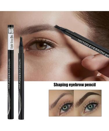 Eyebrow Waterproof Multi-Fork Pencils for Realistic Eyebrow Makeup Daily Eyebrow Makeup Supplies for Home Working Dating Traveling Gathering Dalynn 5# light gray - Buy Online on SooperMarket.com
