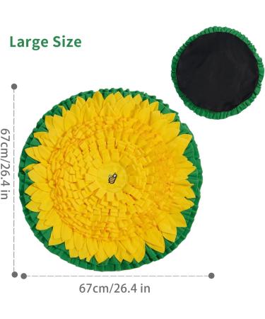 WYSWYG Snuffle Mat for Dogs Large Breed 26.4"*26.4" Dog Enrichment Toys for Puppies to Encourage Natural Foraging Skills Pet Snuffle Mat for Stress Relief and Slow Feeding - Buy Online on SooperMarket.com