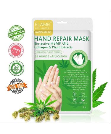 Cckuloob Hand Mask - 3 Pairs Moisture Gloves for Very Dry Hands & Cracked Skin Care for Men & Women - International Shipping Available - Buy Online on SooperMarket.com