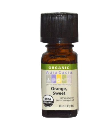 Aura Cacia Organic Sweet Orange .25 fl oz (7.4 ml)