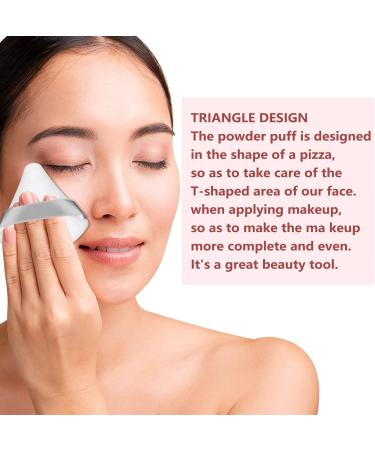 4 Pcs Powder Puff Makeup Puff Triangle Powder Puff Soft Powder Sponge Reusable Makeup Triangle Sponges with Strap for Loose Powder Body Cosmetic Foundation Wet Dry Makeup Tool Black and White black+white - Buy Online on SooperMarket.com
