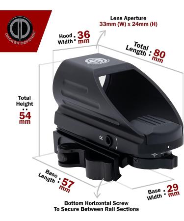 DDHQ Red Dot Reflex Sight Scope - Veteran Owned Company, Quick Detach Mount - Black Optic Substitute - Buy Online on SooperMarket.com