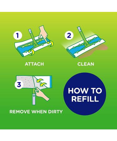 Swiffer Sweeper Heavy Duty Mop Pad Refills - 20 Count Multi-Surface Dry Cloths - Buy Online on SooperMarket.com