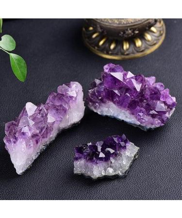 Natural Raw Amethyst Cluster Purple Crystal Cluster Quartz Cluster DIY Jewelry Raw Stone Specimen Home Decoration Crafts Gift HOMEZHOU - Buy Online on SooperMarket.com