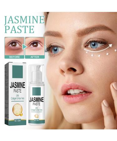 2PC Jasmine Ointment for Dark Circles - Anti-Aging Eye Cream with Collagen & Aloe Vera | Remove Puffiness & Bags - Buy Online on SooperMarket.com
