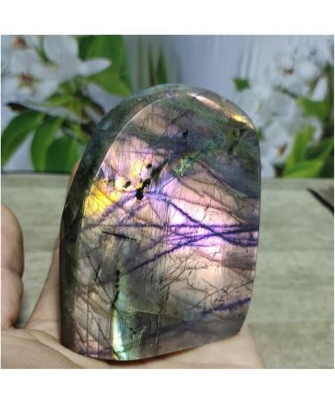 Natural Crystal Rough 650g-700g Natural Purple Light Labradorite Stone Gemstone and Crystal Original Grinding Heal Home Decoration 1pc - Buy Online on SooperMarket.com