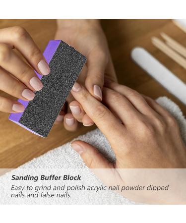 Buy SKYPIA 4 Pack Black Nail File 100/180 Grit & Purple 3 Sided Buffer Block Set - Best Nail Care Tools for Professional Finishing | International Shipping Available - Buy Online on SooperMarket.com