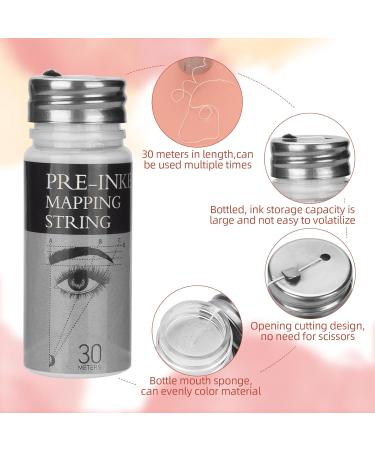 ATOMUS Eyebrow Mapping String - 30m Pre-Inked Microblading String for Precise Brow Marking | International Shipping Available - Buy Online on SooperMarket.com