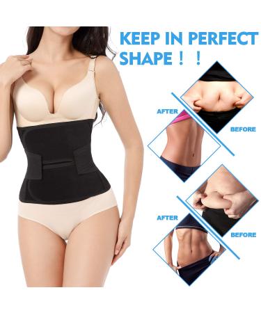 OKPOW Postpartum Belly Wrap - High Elastic Support Belt for Women, Maternity Body Shaper After Birth (Black, Medium) - Buy Online on SooperMarket.com