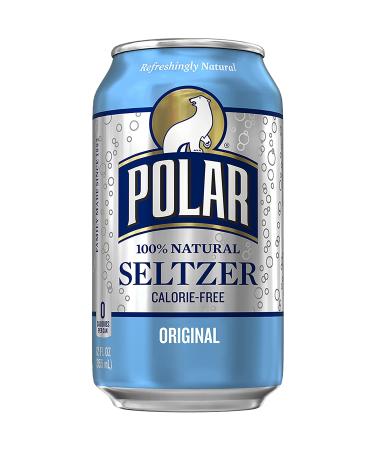 Polar Seltzer Water Original 12 fl oz Cans - 12 Pack | Refreshing Sparkling Water - Buy Online on SooperMarket.com