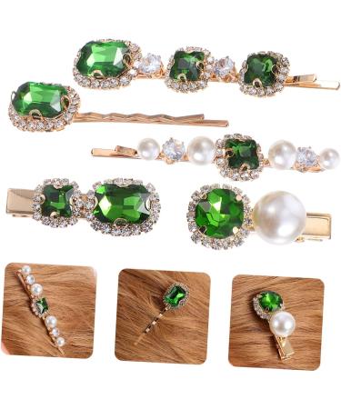 ABOOFAN 3 Sets Crystal Pearl Hair Clip Rhinestone Hair Barrettes Barettes and Hair Clips for Women Crystal Rhinestone Hair Clip Crystal Sparkling Accessories Crystal Mori Department Woman - Buy Online on SooperMarket.com