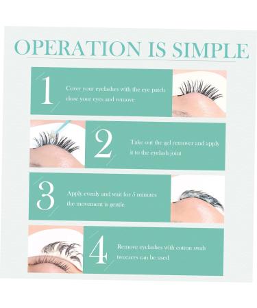 Beavorty 2pcs eyelash remover lash cream remover eyelash glue remover cream Eyelashes Extensions Cream eyelash mascara gel remover Fake Eyelash Glue Remover clean white Miss plastic extend 4x3cmx2pcs Whitex2pcs - Buy Online on SooperMarket.com