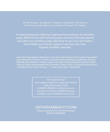 Urtekram Conditioner Without Perfume - Vegan Organic Sensitive 180 ml | Natural Hair Care for Balance - Buy Online on SooperMarket.com