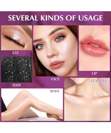 Ofanyia 3pcs Highlighter Powder Stick | Fairy Dust Highlight Powder for Face Eyes Lips & Body Glow | Shimmering 3D Sparkle Makeup - 3 Colors 9g - Buy Online on SooperMarket.com