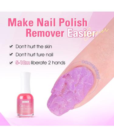 CHUCHU Gel Nail Polish Remover - 15ml with Nail Cuticle Oil for Quick & Easy Removal, Moisturizes & Strengthens Nails - Soothing & Nourishing Formula - Buy Online on SooperMarket.com