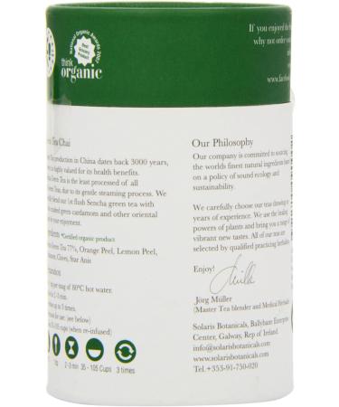 Organic Solaris Loose Whole Leaf Green Tea Chai 50g - Pack of 1 - Buy Online on SooperMarket.com