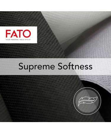FATO Disposable Black Paper Napkins - Soft & Eco-Friendly 40 Pack 38x38cm 2-Layer FSC Certified - Buy Online on SooperMarket.com