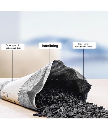 Yajexun Charcoal Air Purification Bags - Fresh Auto-Air Cleaning & Moisture Absorbing for Wardrobes Bedrooms & Cabinets - Gray - Buy Online on SooperMarket.com