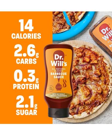 Dr Will's BBQ Sauce in Easy Squeeze Bottle | No Preservatives Naturally Sweetened - 500 g (Pack of 2) BBQ 500 g (Pack of 2) - Buy Online on SooperMarket.com