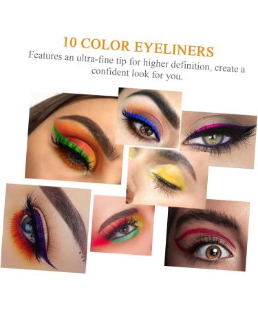 PLAFOPE 10pcs Household Eyeliners Plastic Liquid Makeup Supplies Liquid Eyeliner - Buy Online on SooperMarket.com
