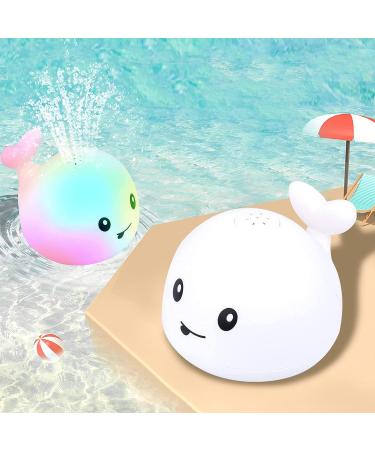 AURUZA Baby Light Up Bath Toy - Waterproof Design, Safe & Fun Baby Bath Toys for 0-6 Months to 5 Years (White) - Buy Online on SooperMarket.com