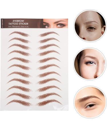 NOLITOY 12 Sheets Eyebrow Stickers Simulation Eyebrows Sticker Eyebrow Tattoos for Eyebrow Grooming - Buy Online on SooperMarket.com