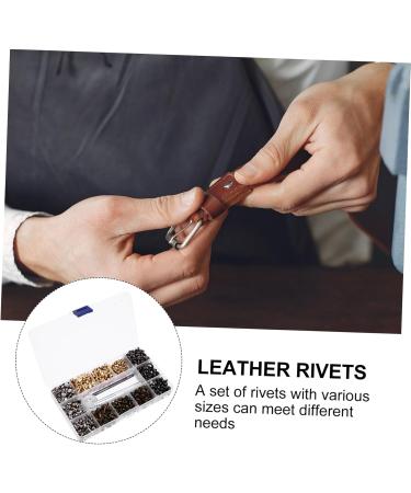 EXCEART 480pcs Rivets Metal Double Rivet Clothes Studs DIY for Bag Leather Belt Side Clothing Accessory - Buy Online on SooperMarket.com
