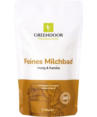 Greenendoor milk bath chamomile honey 200g natural cosmetics skin nourishing bathing milk natural bathing additive women children men biodegradable nature relaxation pool skin care swimming gifts