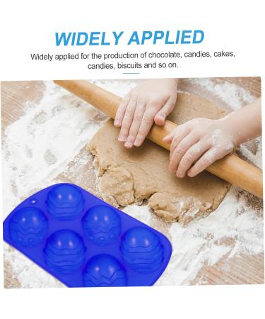 Cabilock Silicone Mold 6 Pcs Six Egg Mold Silicone Molds Capacillos para Cupcake Easter Egg Shaped Molds Chocolate Mold 22.2X12.7CMx3pcs Bluex3pcs - Buy Online on SooperMarket.com