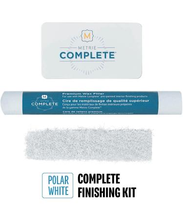 Metrie Complete Finishing Kit in Polar White/Color-Matched to Pre-Painted Wood Wall Treatments/Easy  DIY-Friendly Installation - Buy Online on SooperMarket.com