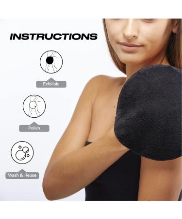 Face Halo Body Exfoliator & Polish - Dual-sided Mitt with HaloTech Fibers | Chemical-Free and Eco-Friendly | Gentle on All Skin Types | Saves Money with Just Add Water - Buy Online on SooperMarket.com
