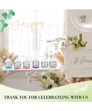 24 Set Bath Salts Bulk Eucalyptus Bubble Bath Spa Gift for Women | Relaxing Mineral Soak for Weddings Bridal Showers & Favors | Includes Thank You Cards & Organza Bags - Buy Online on SooperMarket.com