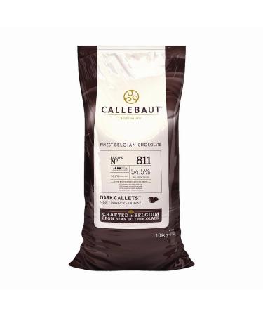 Callebaut Recipe 811 Dark chocolate (54.5%) buttons 10kg