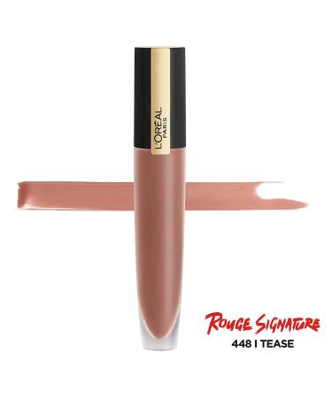 L'Oreal Paris Matte Lip Stain - I Tease | Long-Lasting 0.23 Fl Oz - Buy Online on SooperMarket.com