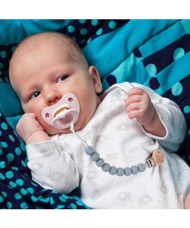 Socub Silicone Pacifier Clip | BPA-Free Holder for Any Brand Pacifier | Best Newborn Shower Gift - Sage Ether - Buy Online on SooperMarket.com