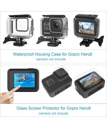 BMUUPY GoPro Hero 8 Black Accessories Kit - Waterproof Housing Case, Filter, Lens Screen, Chest Strap, Bike & Car Mount Set - Buy Online on SooperMarket.com