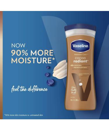 Vaseline Intensive Care Cocoa Radiant Lotion 10 oz - Pack of 6 | Moisturizing & Hydrating Skin Care for All Skin Types - International Shipping Available - Buy Online on SooperMarket.com