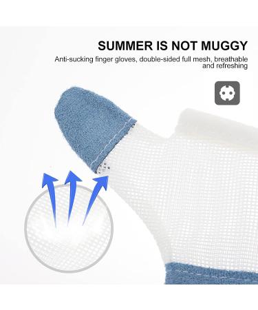KALLORY 2 Pairs of Baby Stop Thumb Sucking Gloves  Thumb Sucking Stop Baby Finger Sucking Stopper Finger Guard for Kids 11.5x6.5x0.5cm - Buy Online on SooperMarket.com