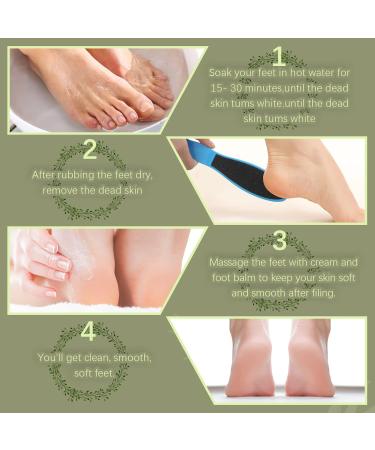 Double Sided Foot File Pedicure Foot Care Repair Tool Reusable Foot Scraper Hard Skin Remover Calluses Dead Skin Remover for Feet Foot Rasp File Foot Scrubber for Peel Wet Dry Cracked Feet Heel (Blue) - Buy Online on SooperMarket.com