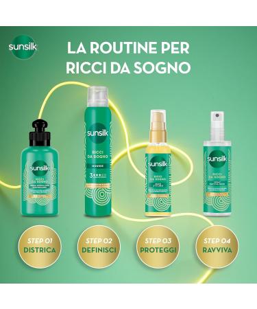Sunsilk Dream Curls Detangling Cream 6.7 Fl Oz - Define Your Curls with Active Fusion Formula | Italian Import - Buy Online on SooperMarket.com