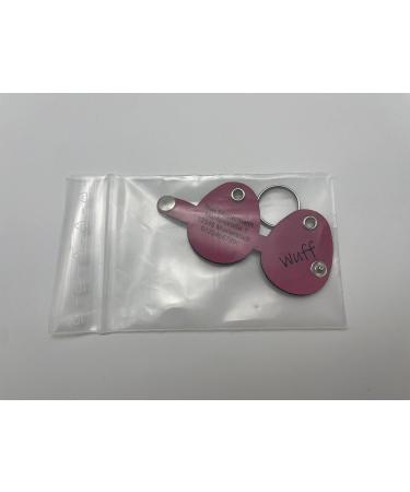Personalized Copter Farm Dog Brand Bag - Engraved Pink Oval Leather Collar | Art & Real Leather | Custom Dog Tags - Buy Online on SooperMarket.com