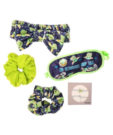 Disney Stars Wars The Mandalorian Gift Set Featuring Grogu - Girls Spa Set Includes Pouch  Sleep Mask  Hair Scrunchies  Spa Headband  and Bracelet - Star Wars Gifts