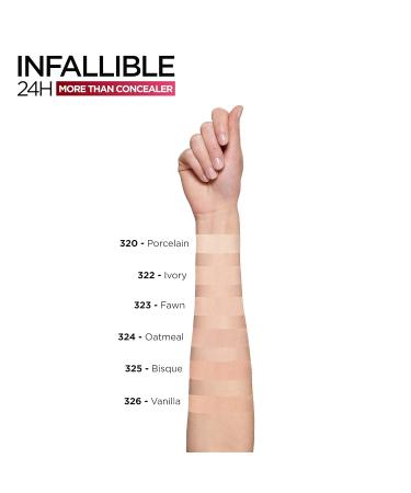L'Oral Paris Infallible Concealer 322 Ivory - Long-lasting Cover & Refresh 11ml | Best for Flawless Finish - Buy Online on SooperMarket.com