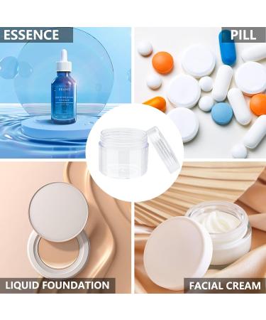 4pcs 20g/20ml Clear Travel Sample Pots for Toiletries - Cosmetic Containers for Women's Lotions, Creams, Makeup - Buy Online on SooperMarket.com