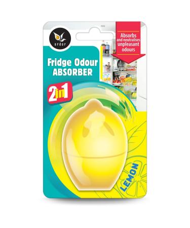 Ardor refrigerator odor remover odor neutralizer air freshener simple application long -lasting effect 2 months fragrance: lemon (1 piece) 30 ml (1 Pack)