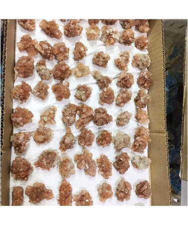 Stone Crafts Natural Beautiful Flowery Orange Aragonite Crystal Cluster Specimen Reiki Crystals - Buy Online on SooperMarket.com
